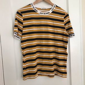 Zara Striped Ringer Tee Shirt